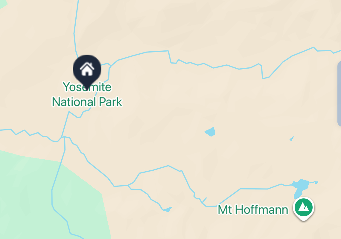 Live location map for an event in Plandra