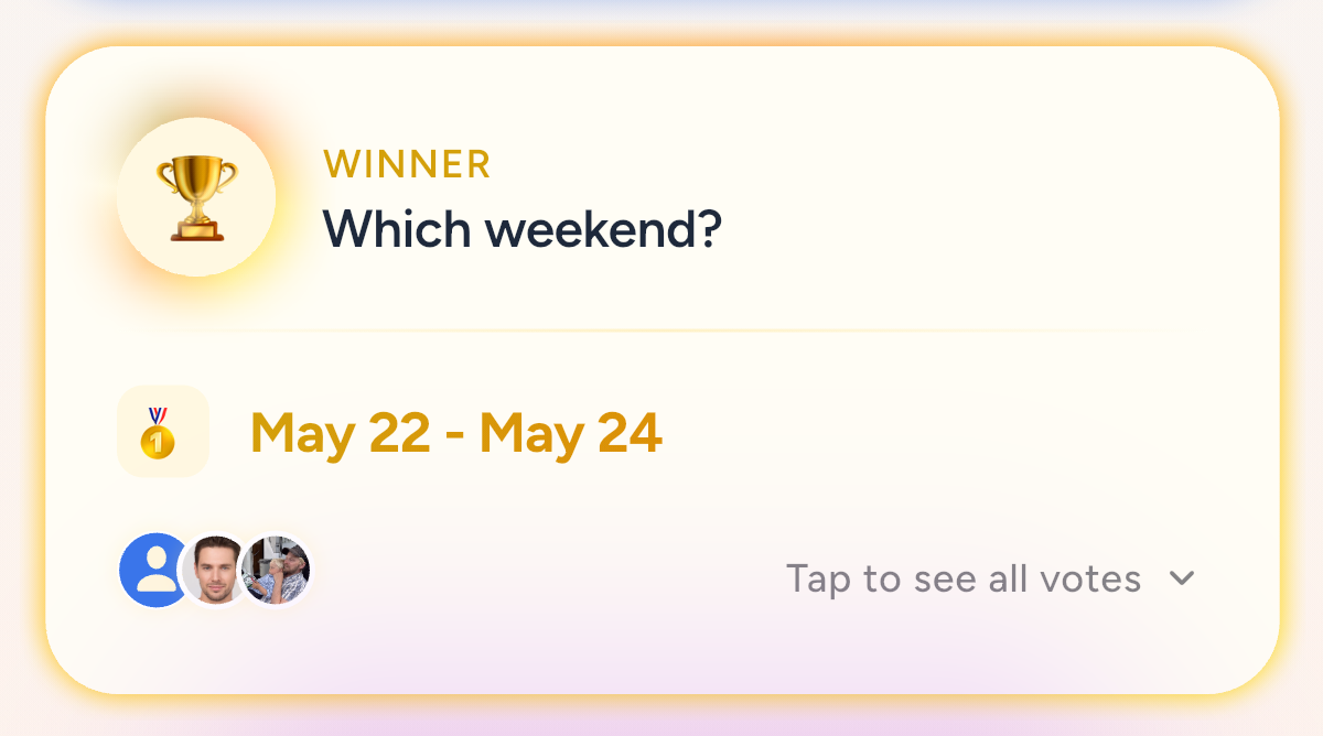 Time poll winner displayed in Plandra